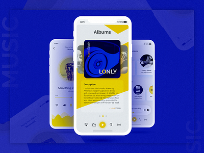 Music App UI Design concept