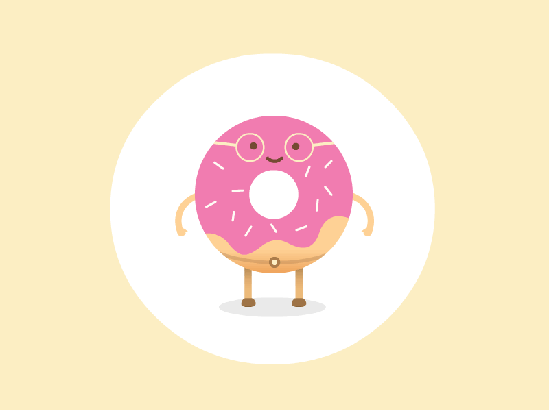 Day 001 Jumping Donuts 100daysofmotion animate cc animation donut food motion motion art the100dayproject