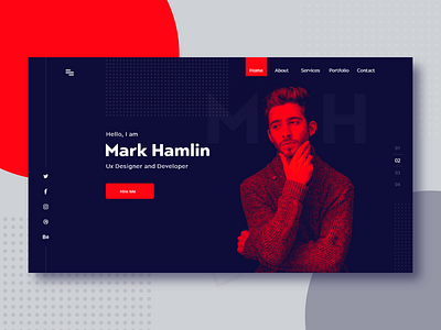 Personal Resume & Portfolio Design l Header Part