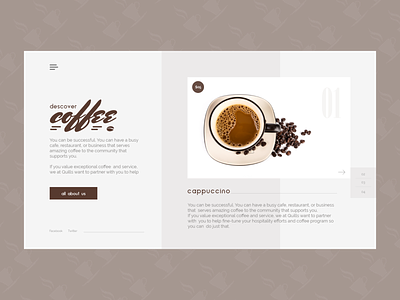Coffee Shop Hero Header Design design header design hero hero area ui uiux web page