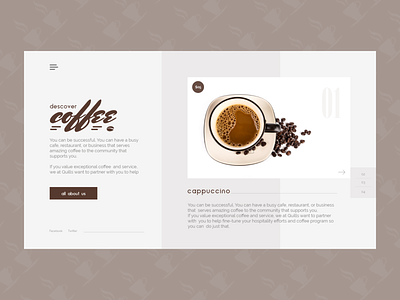 Coffee Shop Hero Header Design