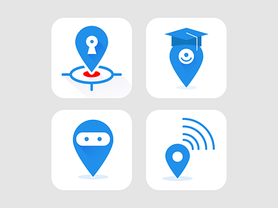 Location based app icon Exploration app icon icon ui uiux ux