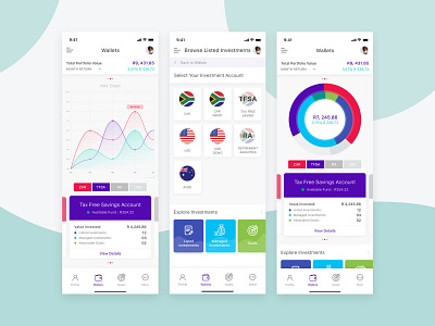 Investment App UI concept by Bashar Bhuiyan on Dribbble