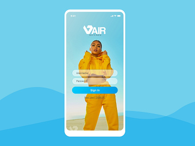 Vair | Fashion house app ios mockup ui uiux ux