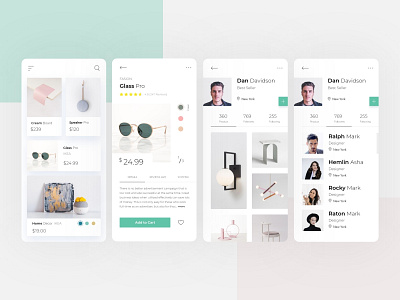 e_Commerce flat App Ui design