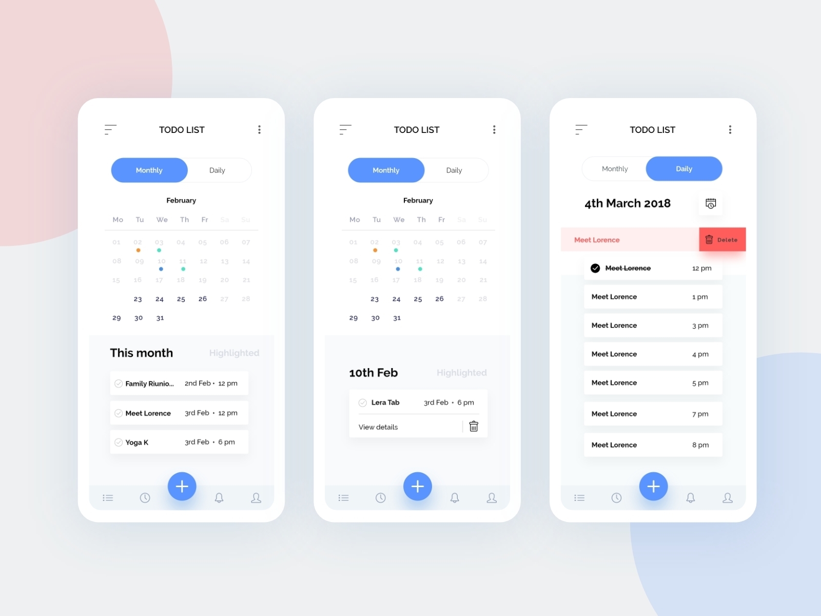 To Do List UI concept by Bashar Bhuiyan on Dribbble