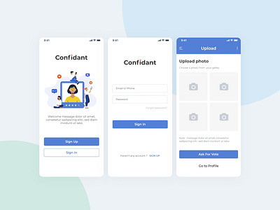 Confident   |   App for asking vote