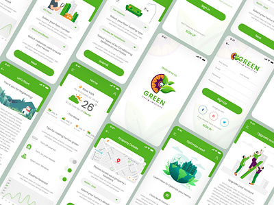 Green living solutions | iOS app Ui android app app design ios ui uiux ux