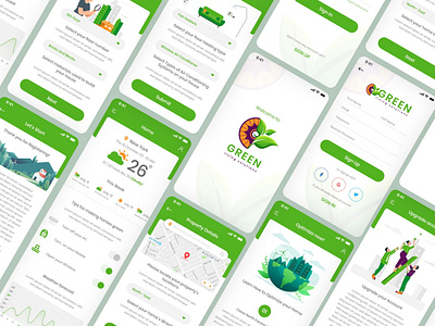 Green living solutions | iOS app Ui