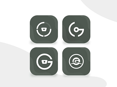 Icon for a car services app combined G letter and car wheel app branding design icon illustration logo ui uiux ux vector
