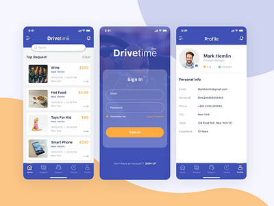 Drive time | Social food delivery app