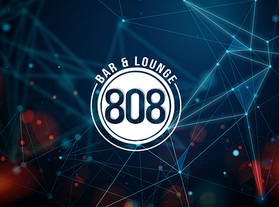 808 Bar ad Lounge - Backdrop backdrop branding poster art