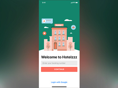 Hotelzzzz app branding design hotel illustration logo minimal mobile ui ux ux ui vector