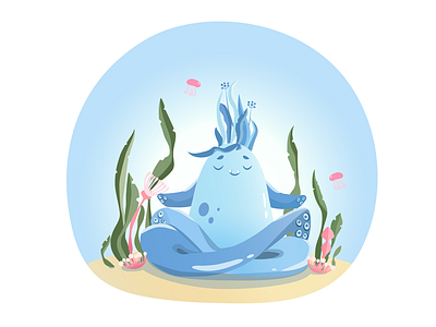 Meditating Sea Monster