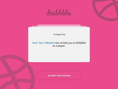 Hello Dribbble! character debut drafted dribbble first first post hello hello dribbble logo pink post work