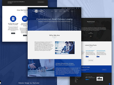 Landing Page Design for GMF Commercial design uidesign website
