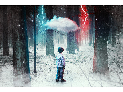 Remember this choice adobe ads art behance boy cloud digital photomanipulation photoshop surreal trees