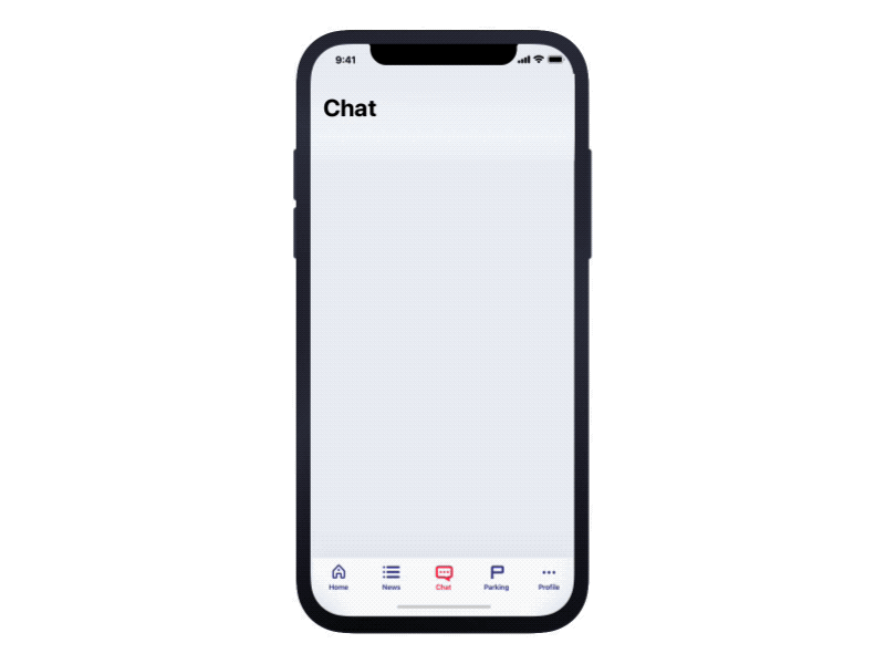 Chat in mobile chat animation iphone x mobile motion design principle ui ux