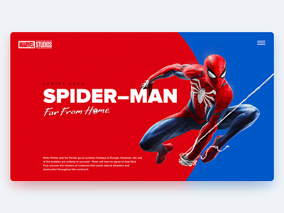 Hero page for a new movie design hero hero page interface typography ui ux web