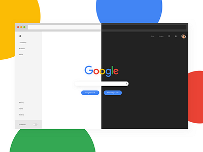 Google Redesign - Light/Dark creative dark mode design google graphic design interface redesign sketchapp ui ui design uiux ux ux design visual