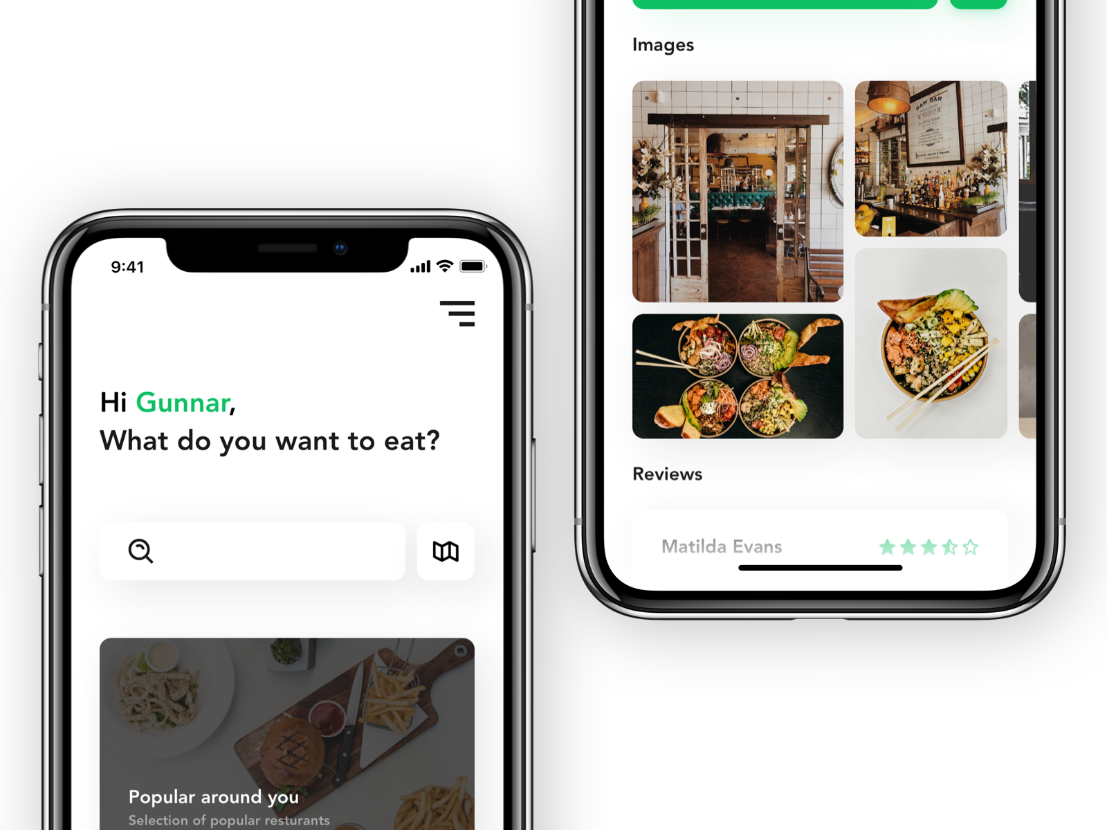 Restaurant App - With Augmented Reality by Gunnar on Dribbble