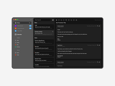 Email Client - UI Exploration