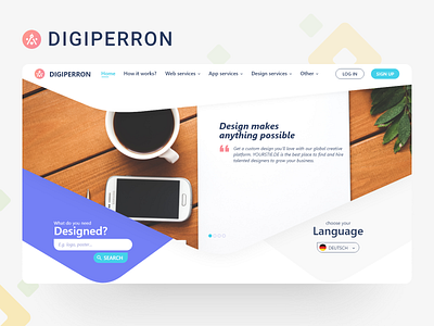 Digiperron design digiperron digwesen illustration ui ux web website