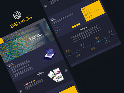 Digiperron design ui ux web website