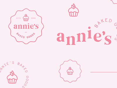 Annie's Baked Goods bakery branding design graphic design logo vector