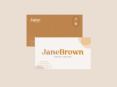 Jane Brown branding content creator design graphic design logo personal brand vector writer