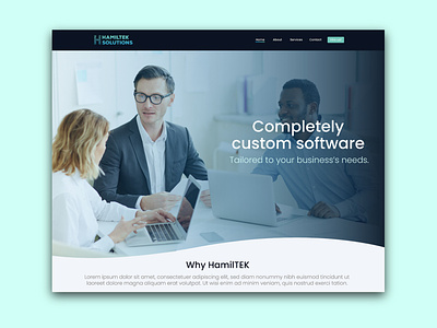 HamilTek Solutions Website branding design graphic design logo vector website