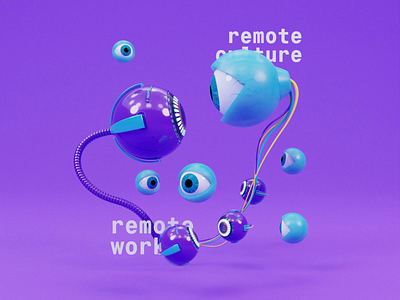 Remote work 3d animation blender design objectivity