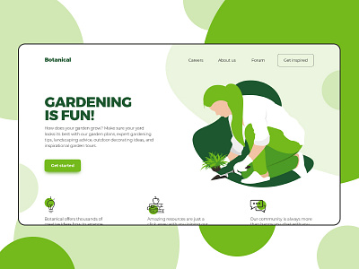 Botanical botanical gradening green illustration illustrations planting plants vector
