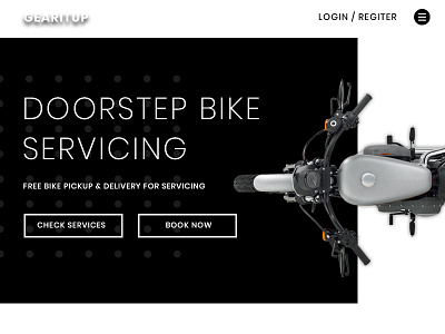 UI Design for Bike Service Vendor | BrandzGarage