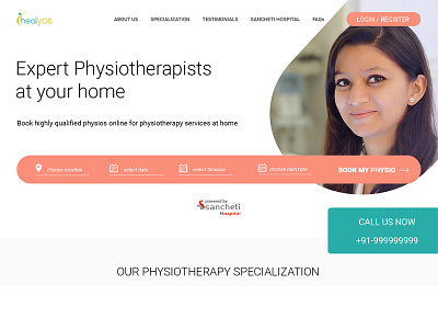 Healyos Physiotherapy Services at home by BrandzGarage