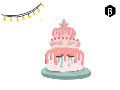 Character Illustration - Wedding Cake in Tiers