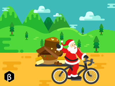 Character Illustration of Santa Claus in Ooty