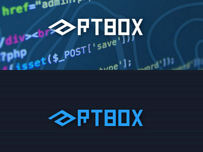 artBox logo. logo design minimal text