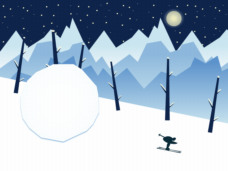 0105 Everyday 2018 animation everyday illustration mograph winter