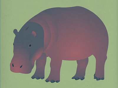 Endangered 18 Hippopotamus 100dayproject 100endangeredspecies endangeredspecies illustration the100dayproject
