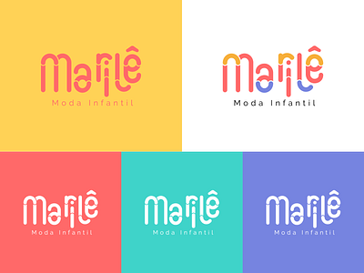 Marilê Moda Infantil [Kids Fashion] brand brand identity branding colourful colourful logo cute design flat flat design flat logo kids fashion kids logo logo