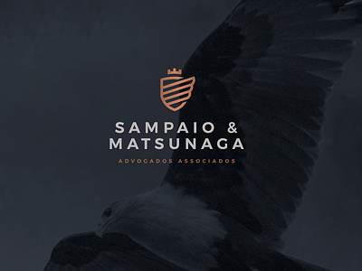 Sampaio & Matsunaga Law Firm Branding brand brand identity branding classy design flat flat design flat logo law firm law firm logo law office lawyer logo minimalist