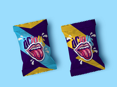Chips Package colourful illustrator minimalist package packaging photoshop