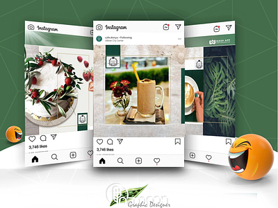 Cafe donya template arezooazmoon designer graphic design graphicdesign social media template design