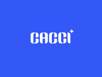 CACCI blue brand fashion typedesign typeface wordmark