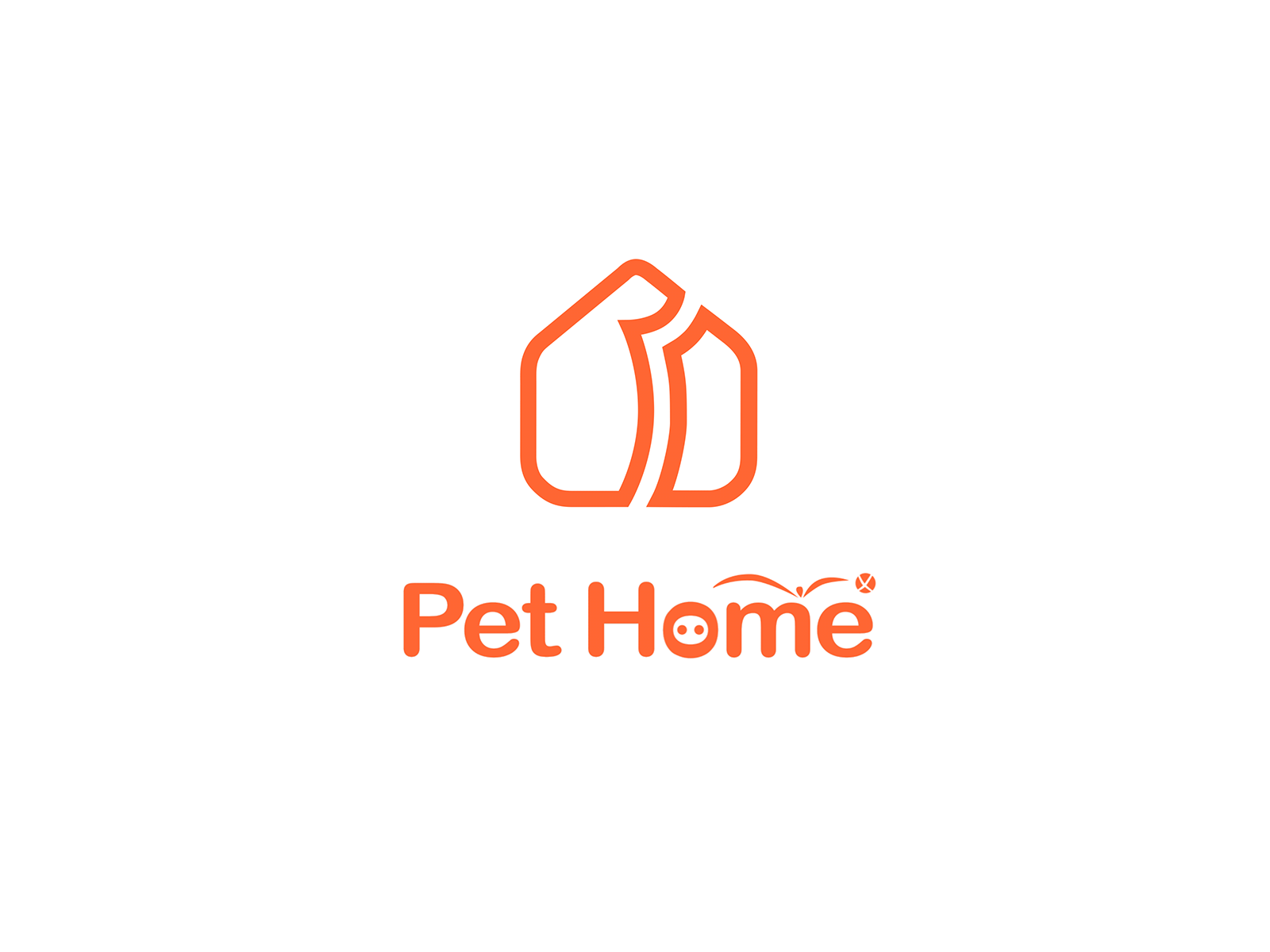 New Logo animation-"Pet Home" animation animation design brand branding branding agency idea logo logo animation ui uidesign visual identity