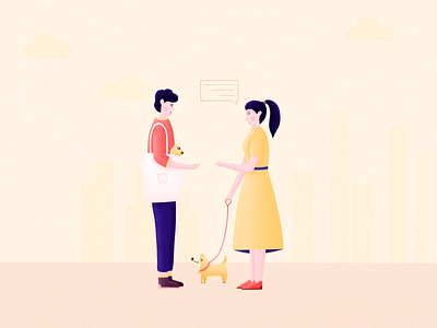 Pet community UI illustration 03 app ui application brand design branding design illustration illustrations pet pets ui uiux