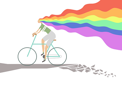 Dreamer bikes cycling ladies rainbow