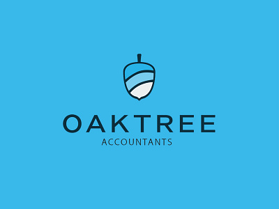 OakTree Accounts Logo Design 2d branding design flat graphic icon logo oak oak tree tree type work