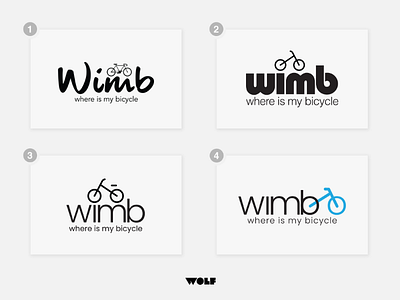 Wimb Logo Designs bicycle bicycles branding designing designs exercise graphicdesign icon logos racing wimb wimbled